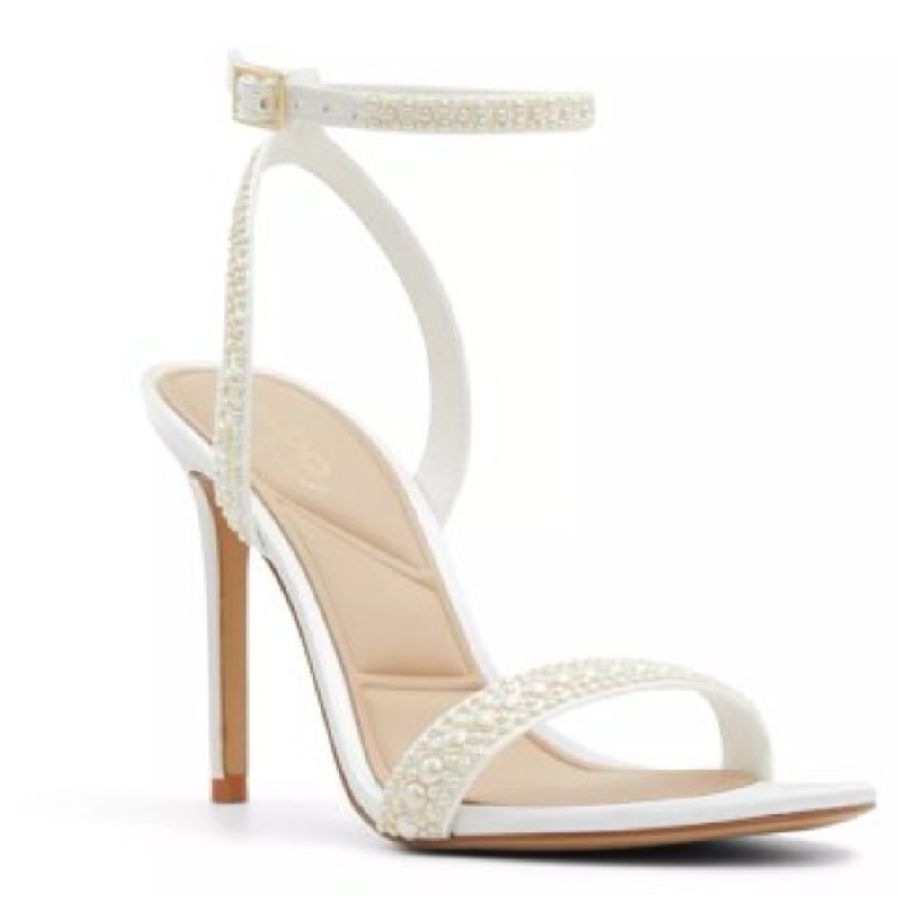 ALDO Perlea Pearl Dress White Sandals